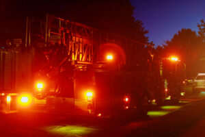 fire,truck,with,flashing,red,lights,of,a,fire,engine